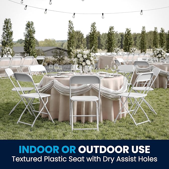 Flash Furniture Hercules Set of 10 Indoor/Outdoor Heavy-Duty Plastic Folding - Image 5