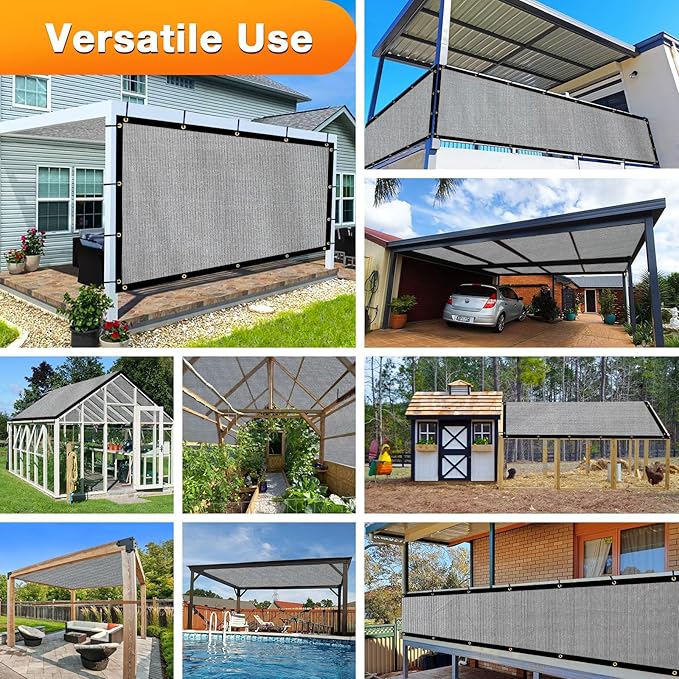 Artpuch Outdoor Pergola Shade Cover 8x21 FT Sun Shade Cloth - Image 6