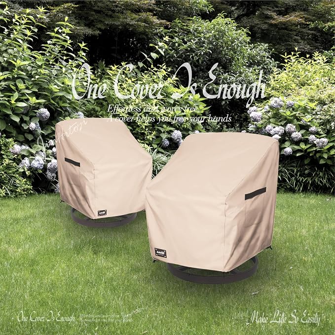 JinHrtoyi Outdoor Chair Covers 2 Pack, 27Wx32Dx36H inches Patio Chair Cover - Image 7