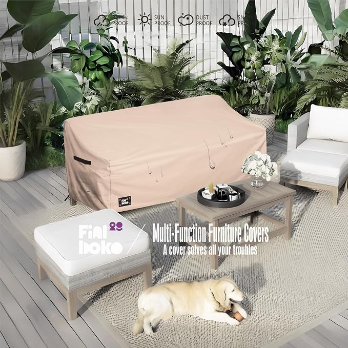 3-Seater Outdoor Couch Cover, 100% Waterproof Heavy Duty Patio Furniture Covers - Image 8