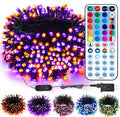Brizled Halloween Lights Outdoor, Orange Purple Tree Lights, 200 LED, 66 ft | Color Changing Christmas Lights Indoor, Music Sync, 120+ Modes Dimmable Remote Mini Light with Timer for Garland Window Yard