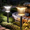 Super Bright Solar Pathway Lights Outdoor, Solar Walkway Lights Adjustable Warm&Cool White, Solar Lights Outdoor Waterproof IP65, Auto On/Off Solar Garden Landscape Lighting for Driveway/Lawn-8 Pack