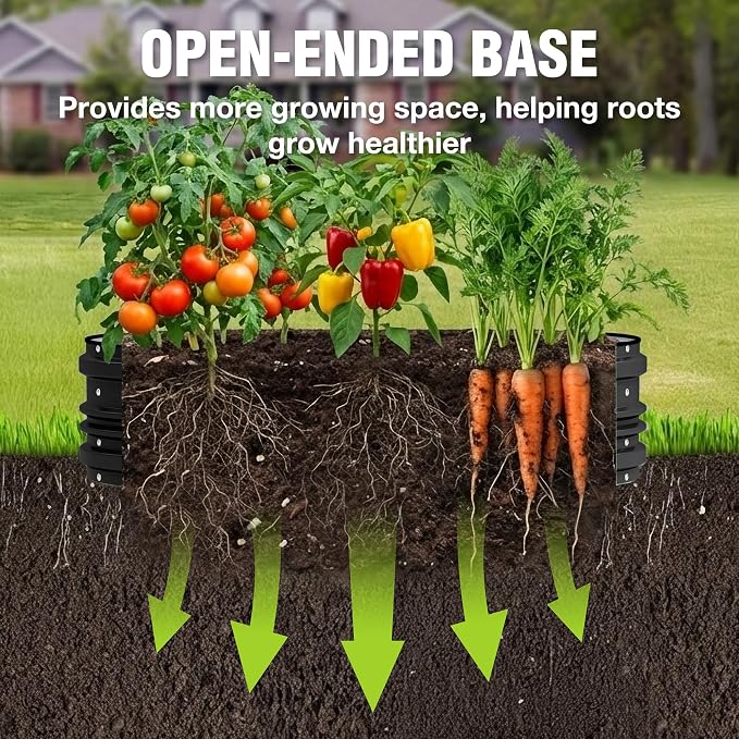 WORKPRO 2PK 4x2x1ft Outdoor Galvanized Raised Garden Bed Kit, Rust & Corrosion - Image 5