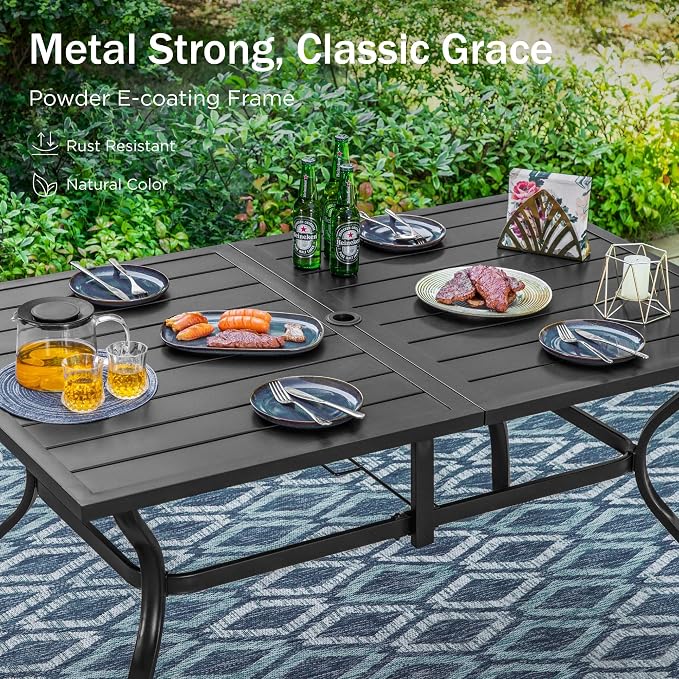 PHI VILLA 7 Pieces Outdoor Dining Set - Image 2