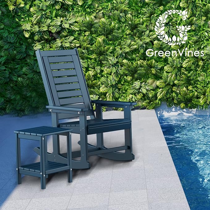 GREENVINES Outdoor Rocking Chair Set | 3-Piece | 2 Rocking Chairs - Image 2