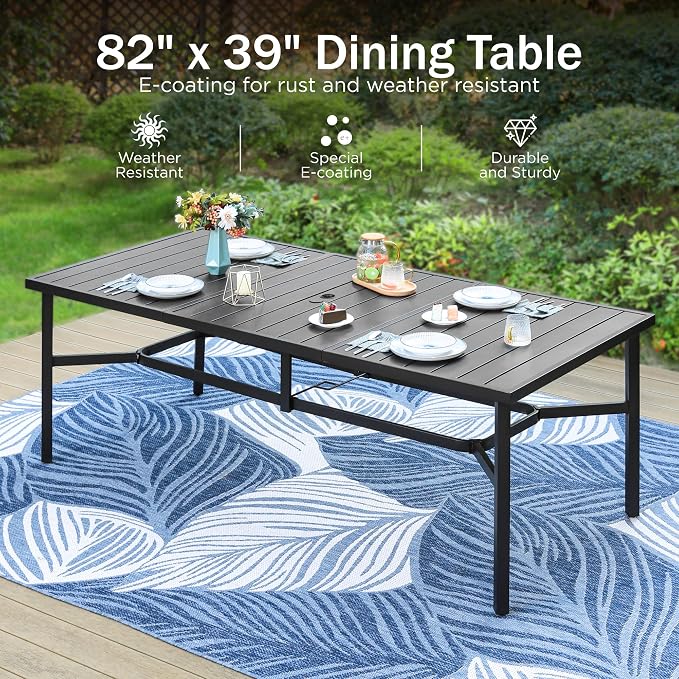 PHI VILLA 9 Pieces Outdoor Dining Set - Image 3