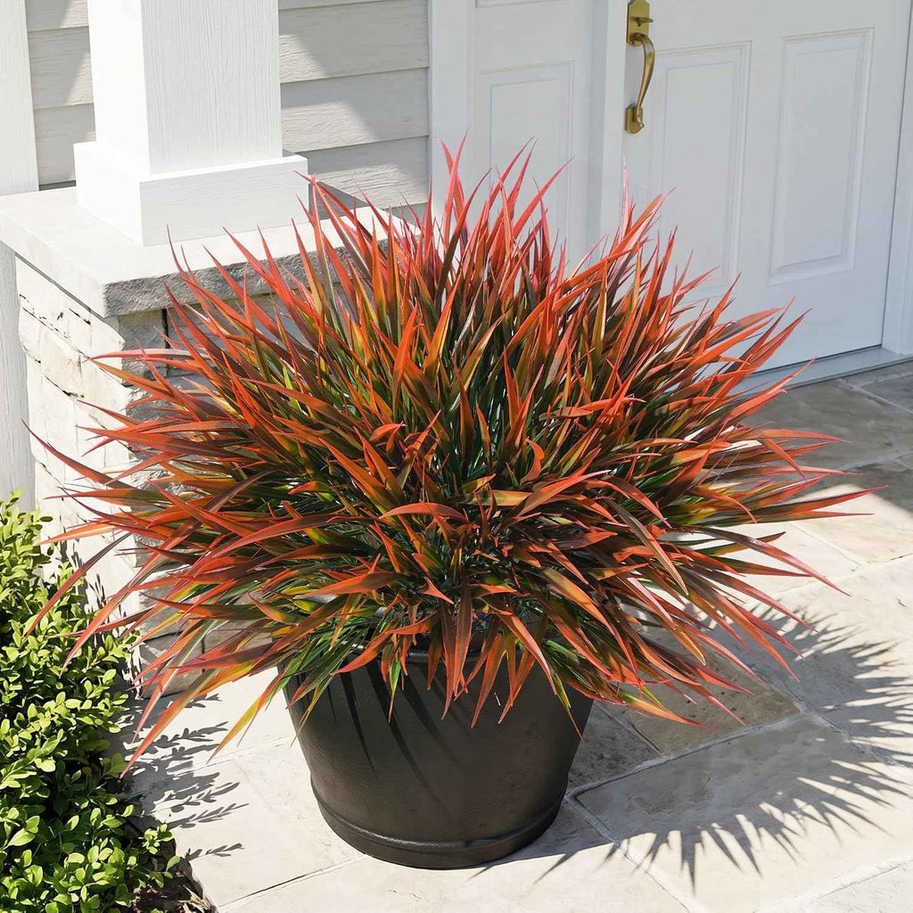 HyeFlora 12 Bundles Artificial Plants Outdoor Fake Greenery Plastic Grass Stems, UV Resistant Faux Plants for Outside Planters Realistic Artificial Bushes for Outdoors Patio Porch Window Garden Decor