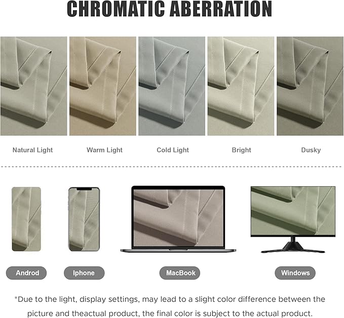 BONZER Outdoor Curtains for Patio Waterproof Thick Privacy Grommet Light - Image 5