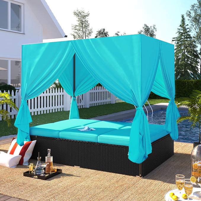 Wicker Metal Outdoor Pool Furniture - Image 3