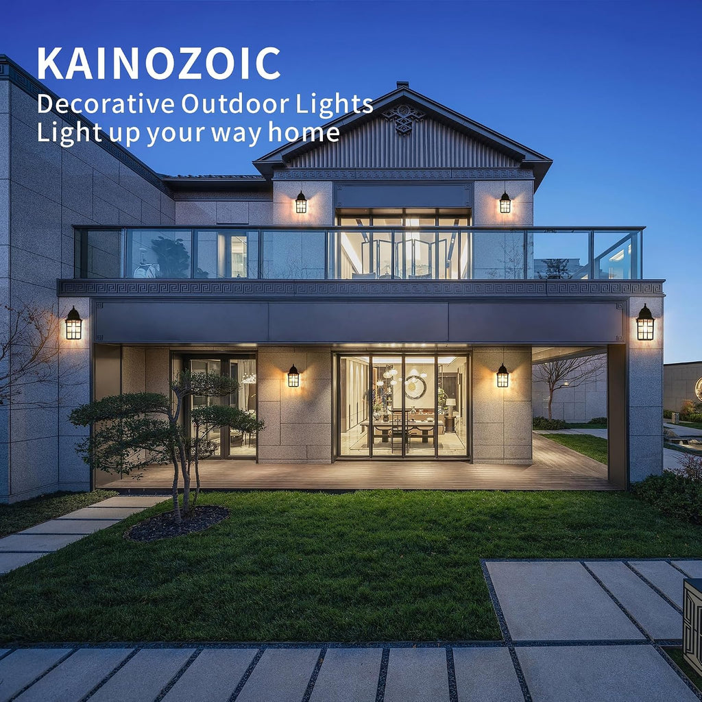 Outdoor Wall Light Fixtures Waterproof Exterior Sconce Lights Anti-Rust Exterior Lighting Fixtures Black Outdoor Wall Lantern for Porch Patio Front Door Garage House