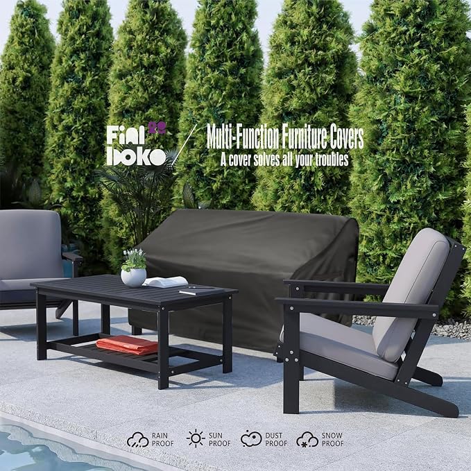 3-Seater Outdoor Couch Cover, 93Wx40Dx35H Inches Patio Furniture Covers - Image 8