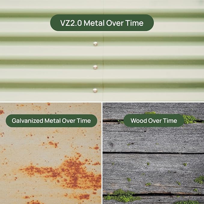 Vego garden 26" Extra Tall Raised Garden Bed Kits, 4 in 1 Modular Raised - Image 9