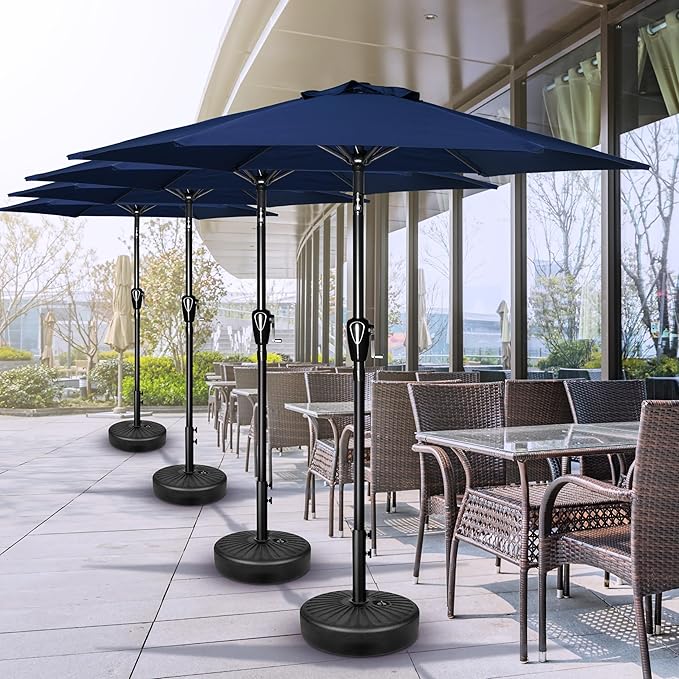 Simple Deluxe 9' Patio Umbrella Outdoor Table Market Yard Umbrella - Image 5