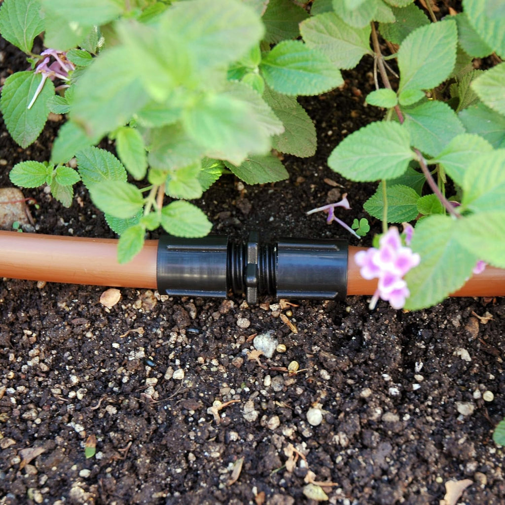 Raindrip S5600UB, Smart Loc Universal Coupling, Drip Irrigation Fitting for 1/2-Inch, 5/8-Inch, & 0.710-Inch Supply Tubing and Dripline, Black