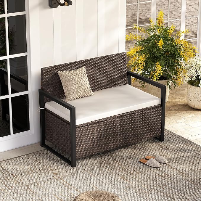 Tangkula 40 Gallon Outdoor Bench - Image 2