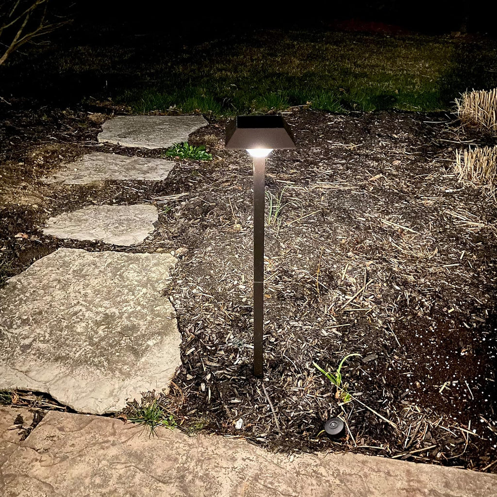 Super Bright 300 Lumens Solar Pathway Lights Outdoor, 2 Lighting Color Modes Warm White & Daylight, Waterproof Landscape LED Lighting for Walkway, Garden, Driveway, Yard – Easy Installation (4 Pack)