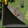 Amgo Custom Size 20' x 24' x 31.2' Black Right Triangle Sun Shade Sail UPF50+ by Amgo